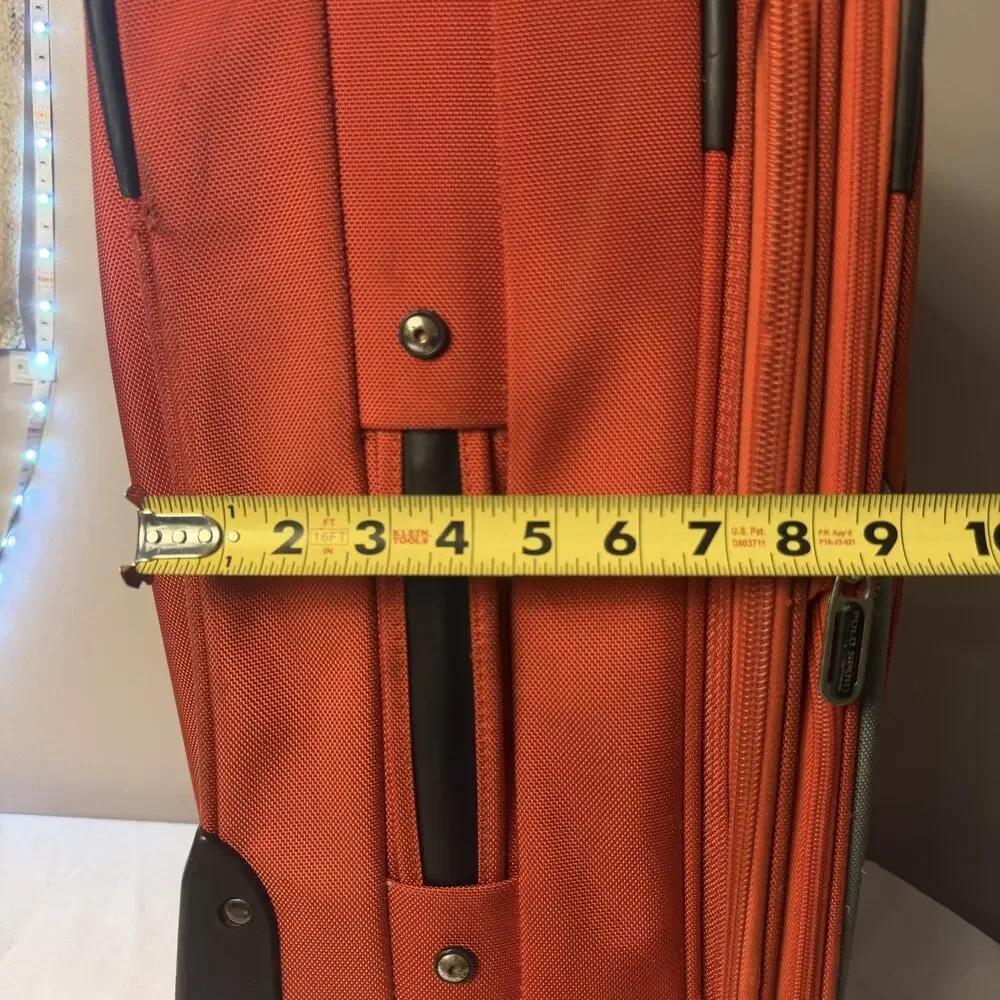 VTG Polo Sport Ralph Lauren 24” Wheeled luggage Rolling Suitcase orange